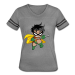 Character #66 Women’s Vintage Sport T-Shirt - heather gray/charcoal