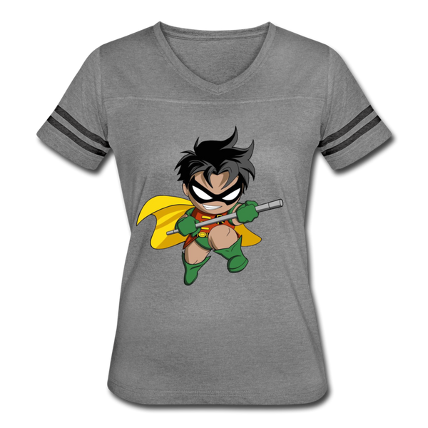 Character #66 Women’s Vintage Sport T-Shirt - heather gray/charcoal