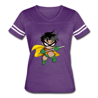 Character #66 Women’s Vintage Sport T-Shirt - vintage purple/white