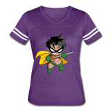 Character #66 Women’s Vintage Sport T-Shirt - vintage purple/white