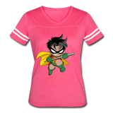 Character #66 Women’s Vintage Sport T-Shirt - vintage pink/white