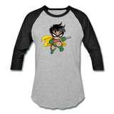 Character #66 Baseball T-Shirt - heather gray/black