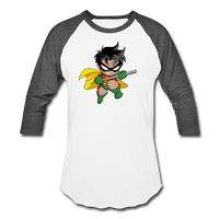 Character #66 Baseball T-Shirt - white/charcoal