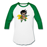 Character #66 Baseball T-Shirt - white/kelly green