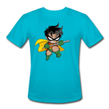 Character #66 Men’s Moisture Wicking Performance T-Shirt - turquoise