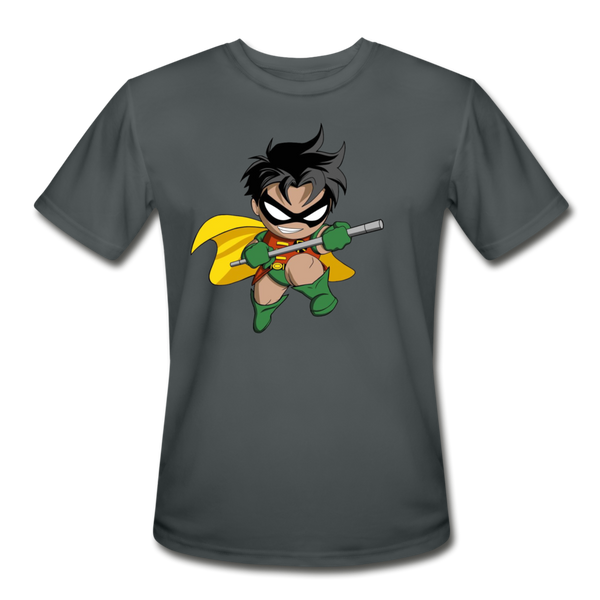 Character #66 Men’s Moisture Wicking Performance T-Shirt - charcoal