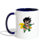 Character #66 Contrast Coffee Mug - white/cobalt blue