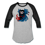 Character #67 Baseball T-Shirt - heather gray/black