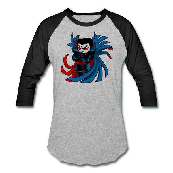 Character #67 Baseball T-Shirt - heather gray/black