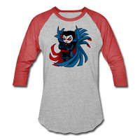 Character #67 Baseball T-Shirt - heather gray/red