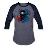 Character #67 Baseball T-Shirt - heather blue/navy