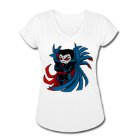 Character #67 Women's Tri-Blend V-Neck T-Shirt - white
