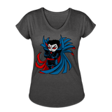 Character #67 Women's Tri-Blend V-Neck T-Shirt - deep heather