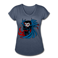 Character #67 Women's Tri-Blend V-Neck T-Shirt - navy heather