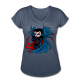 Character #67 Women's Tri-Blend V-Neck T-Shirt - navy heather