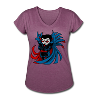 Character #67 Women's Tri-Blend V-Neck T-Shirt - heather plum
