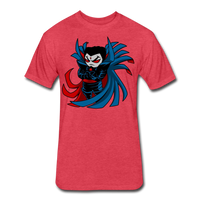 Character #67 Fitted Cotton/Poly T-Shirt by Next Level - heather red