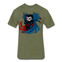 Character #67 Fitted Cotton/Poly T-Shirt by Next Level - heather military green