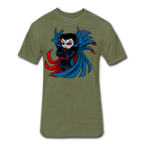 Character #67 Fitted Cotton/Poly T-Shirt by Next Level - heather military green