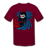 Character #67 Kids' Moisture Wicking Performance T-Shirt - burgundy