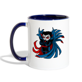 Character #67 Contrast Coffee Mug - white/cobalt blue