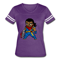 Character #68 Women’s Vintage Sport T-Shirt - vintage purple/white