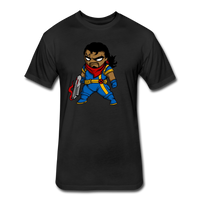 Character #68 Fitted Cotton/Poly T-Shirt by Next Level - black