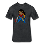 Character #68 Fitted Cotton/Poly T-Shirt by Next Level - heather black