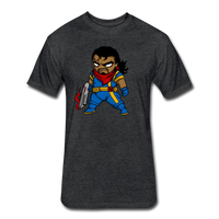 Character #68 Fitted Cotton/Poly T-Shirt by Next Level - heather black