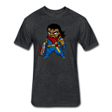 Character #68 Fitted Cotton/Poly T-Shirt by Next Level - heather black