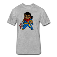 Character #68 Fitted Cotton/Poly T-Shirt by Next Level - heather gray