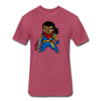 Character #68 Fitted Cotton/Poly T-Shirt by Next Level - heather burgundy