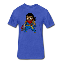 Character #68 Fitted Cotton/Poly T-Shirt by Next Level - heather royal