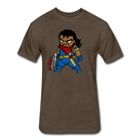 Character #68 Fitted Cotton/Poly T-Shirt by Next Level - heather espresso