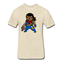 Character #68 Fitted Cotton/Poly T-Shirt by Next Level - heather cream