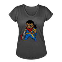 Character #68 Women's Tri-Blend V-Neck T-Shirt - deep heather