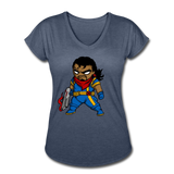 Character #68 Women's Tri-Blend V-Neck T-Shirt - navy heather