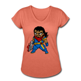 Character #68 Women's Tri-Blend V-Neck T-Shirt - heather bronze