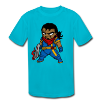 Character #68 Kids' Moisture Wicking Performance T-Shirt - turquoise