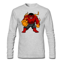 Character #69 Men's Long Sleeve T-Shirt by Next Level - heather gray