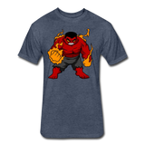 Character #69 Fitted Cotton/Poly T-Shirt by Next Level - heather navy