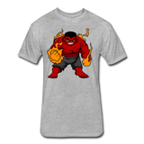 Character #69 Fitted Cotton/Poly T-Shirt by Next Level - heather gray