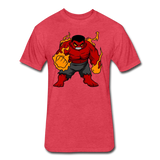 Character #69 Fitted Cotton/Poly T-Shirt by Next Level - heather red