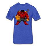 Character #69 Fitted Cotton/Poly T-Shirt by Next Level - heather royal