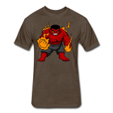 Character #69 Fitted Cotton/Poly T-Shirt by Next Level - heather espresso