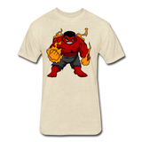 Character #69 Fitted Cotton/Poly T-Shirt by Next Level - heather cream