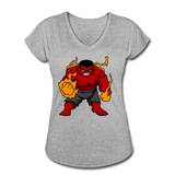 Character #69 Women's Tri-Blend V-Neck T-Shirt - heather gray