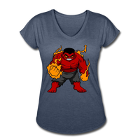 Character #69 Women's Tri-Blend V-Neck T-Shirt - navy heather