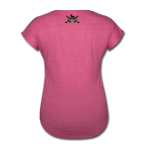 Character #69 Women's Tri-Blend V-Neck T-Shirt - heather raspberry