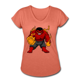 Character #69 Women's Tri-Blend V-Neck T-Shirt - heather bronze